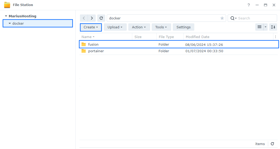 Fusion Synology NAS Set up 1