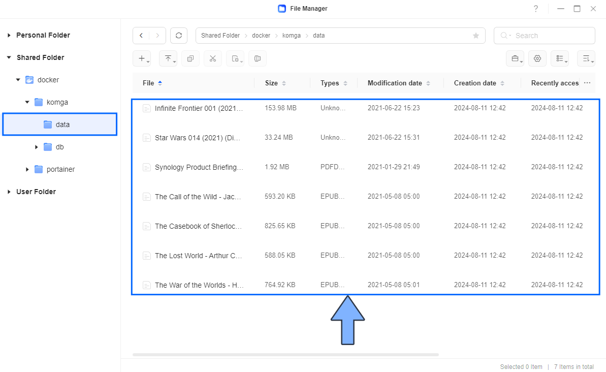 Komga UGREEN NAS Set up 3