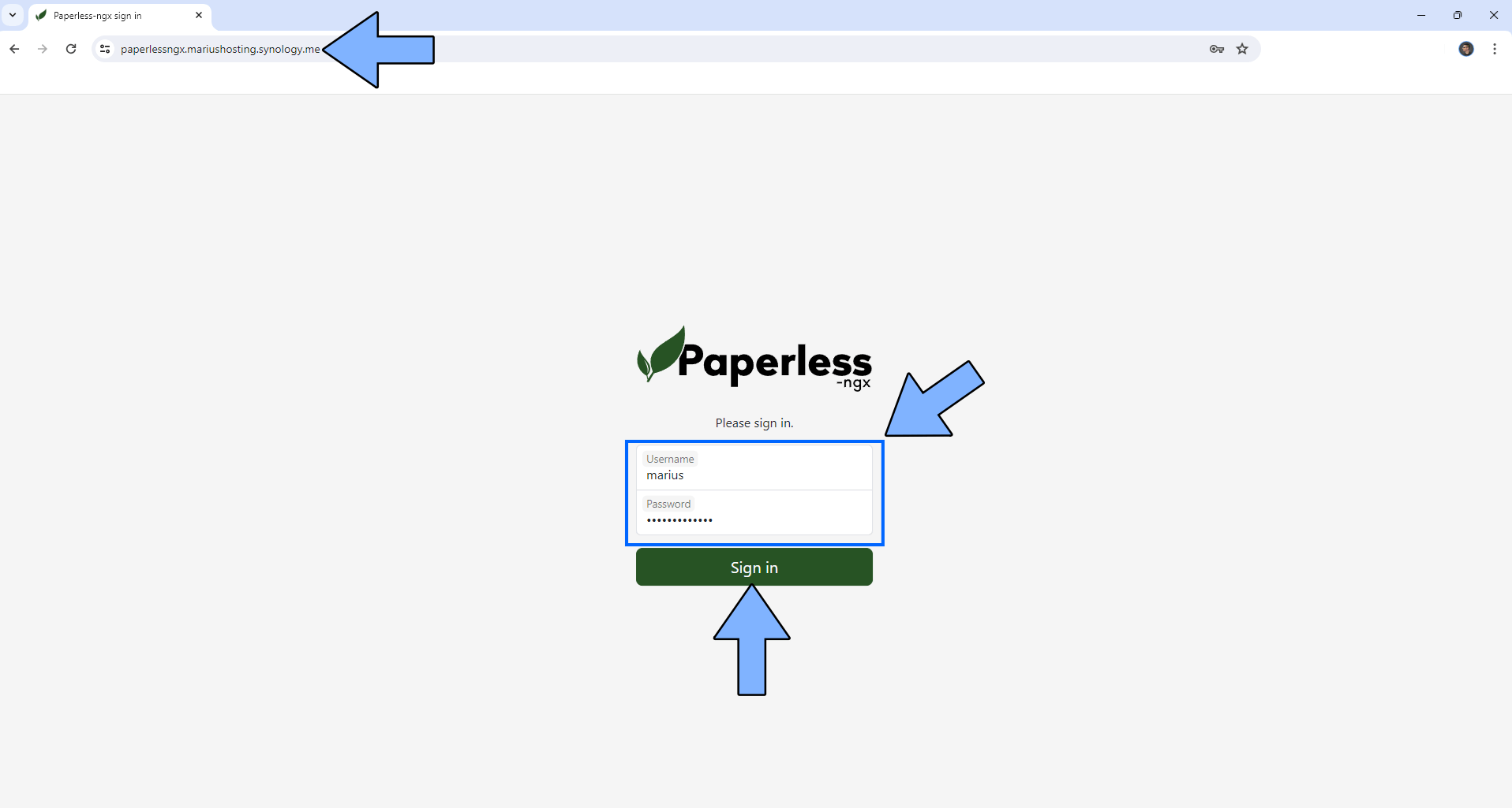 Paperless-NGX on Your Synology NAS With MariaDB STEP 11