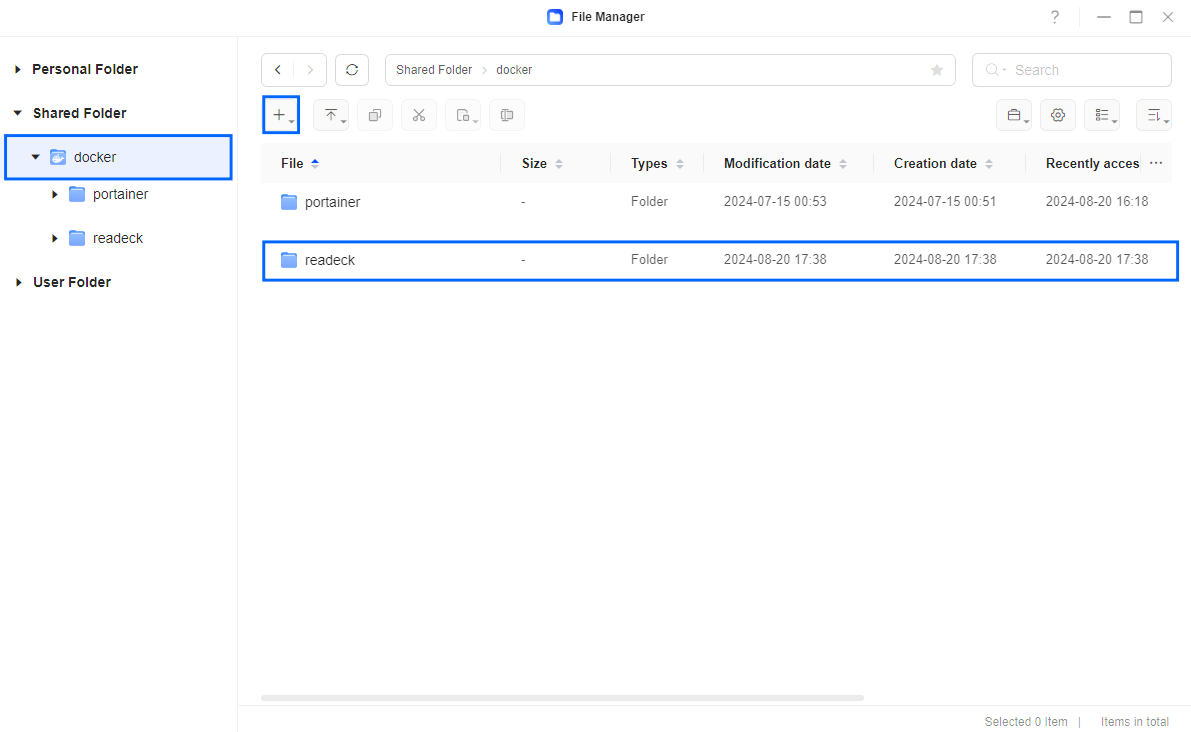 Readeck UGREEN NAS Portainer Set up 1