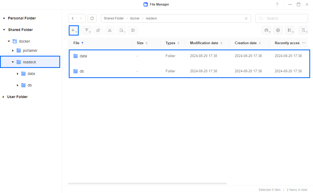 Readeck UGREEN NAS Portainer Set up 2