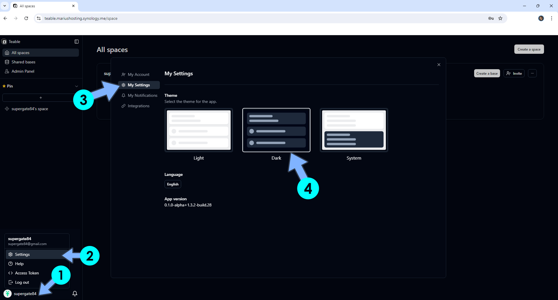 Teable Synology NAS Set up 17