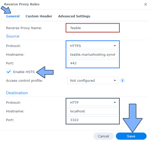 Teable Synology NAS Set up 3