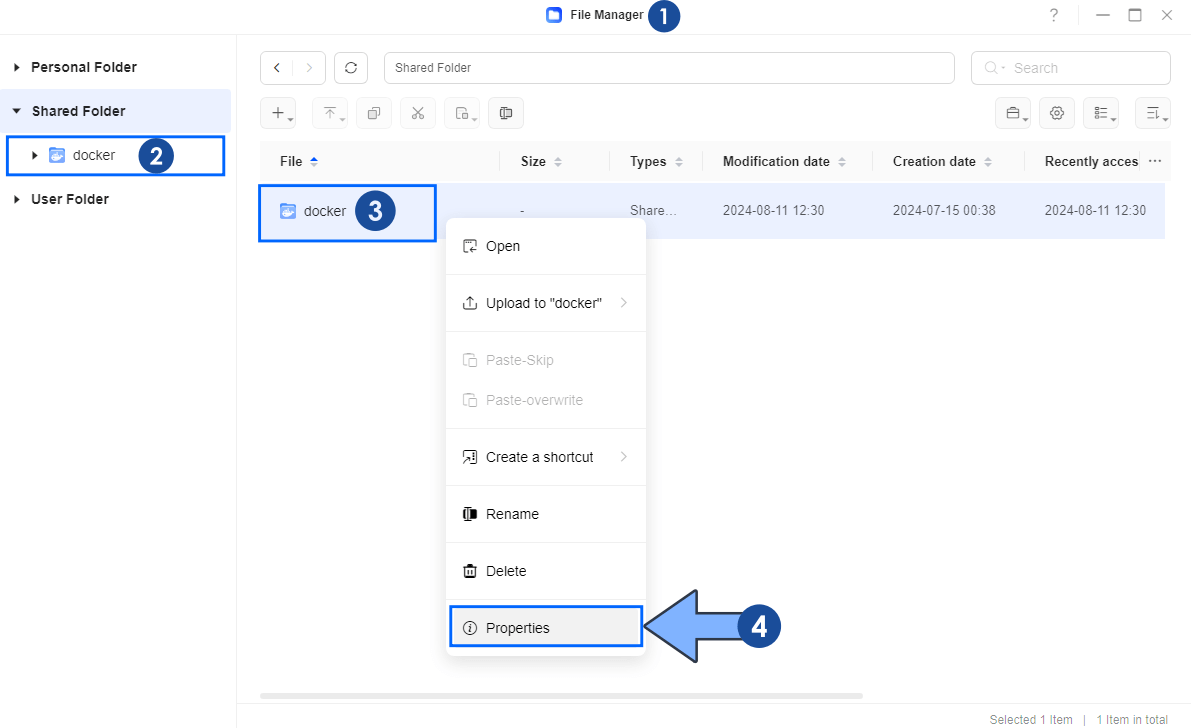 UGREEN File Manager Read & Write Permissions STEP 1