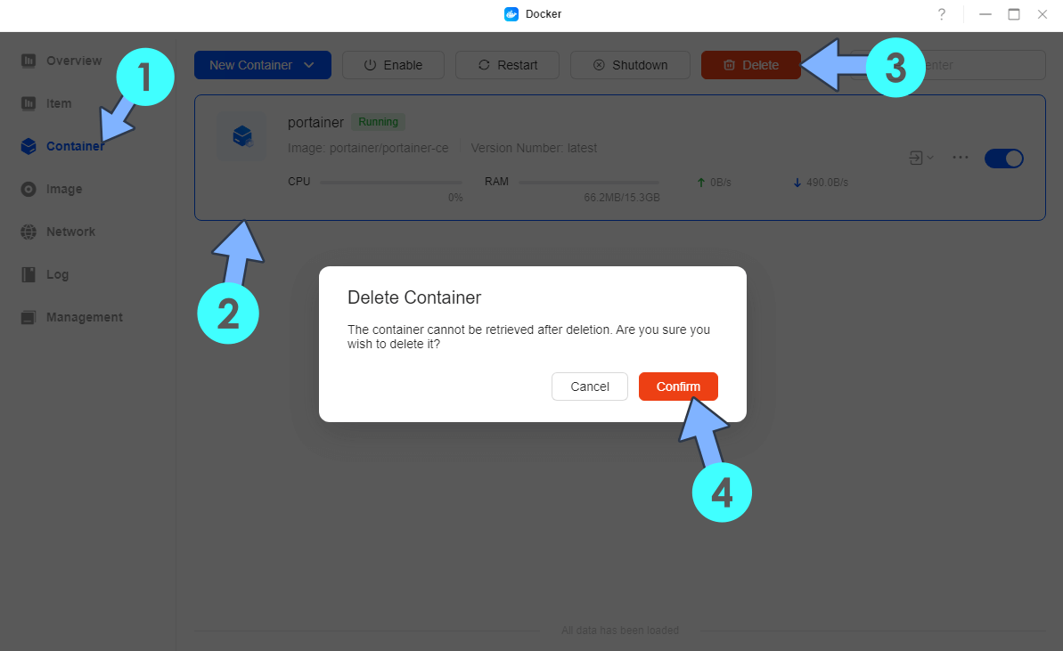 UGREEN NAS Portainer UPDATE Step A