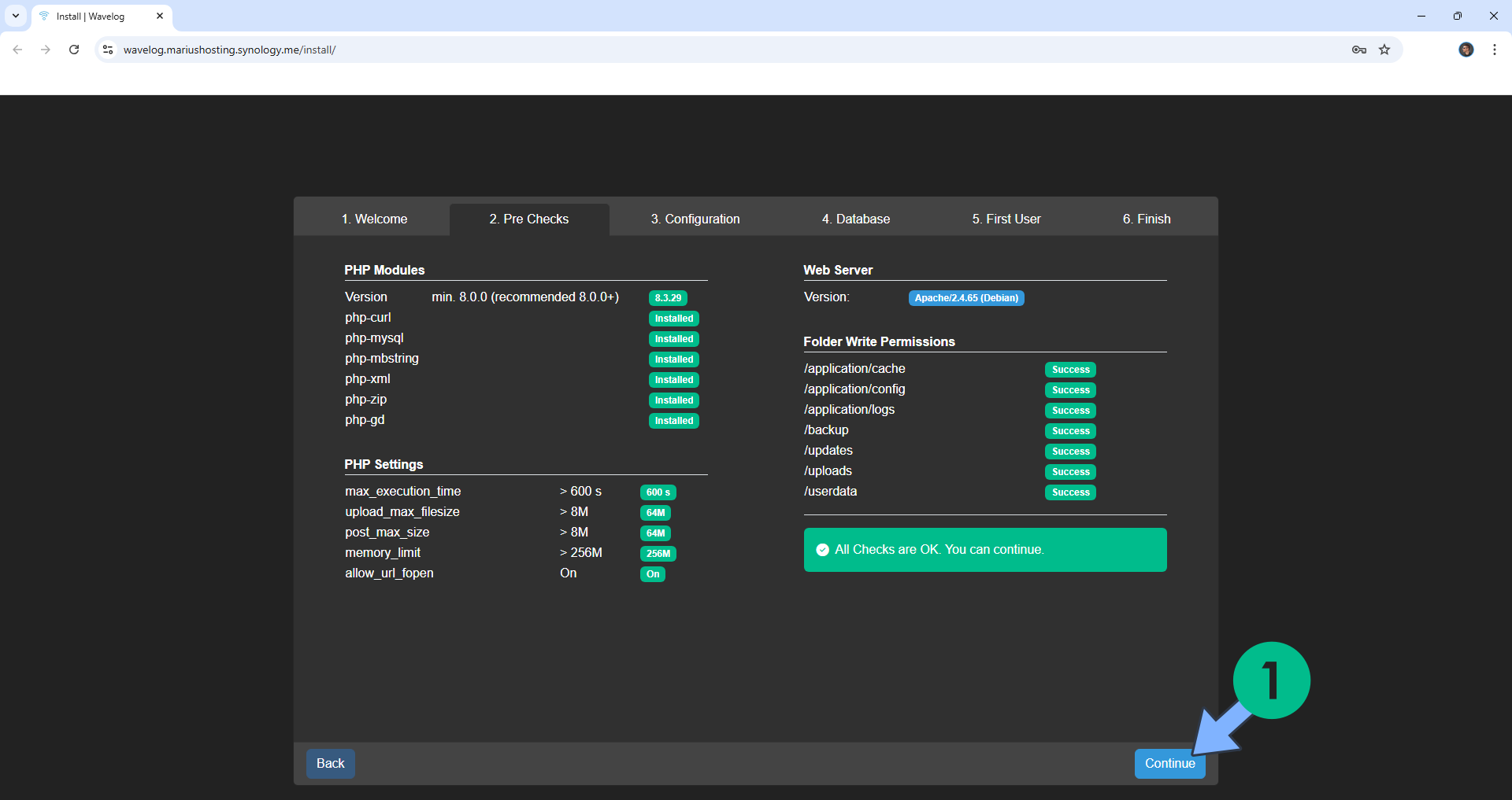 Wavelog Synology NAS Set up 18 new 2026