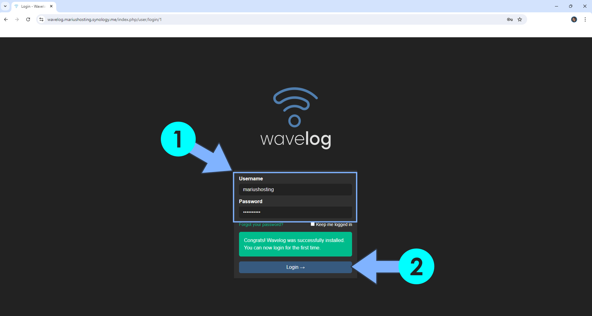 Wavelog Synology NAS Set up 24