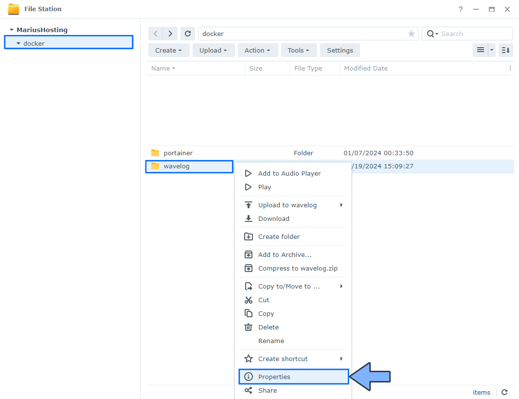 Wavelog Synology NAS Set up 9