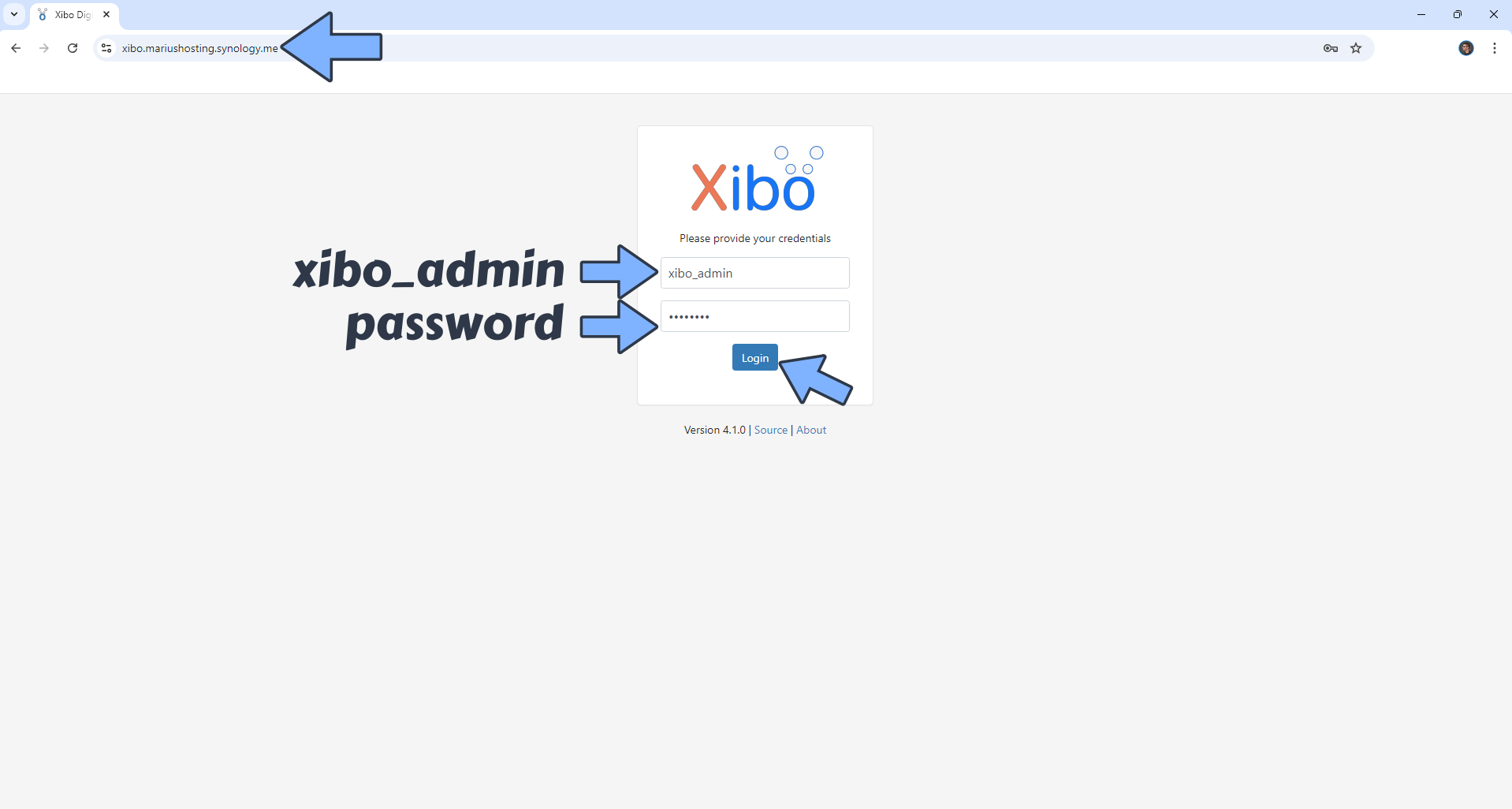 Xibo Synology NAS Set up 13 new 2027