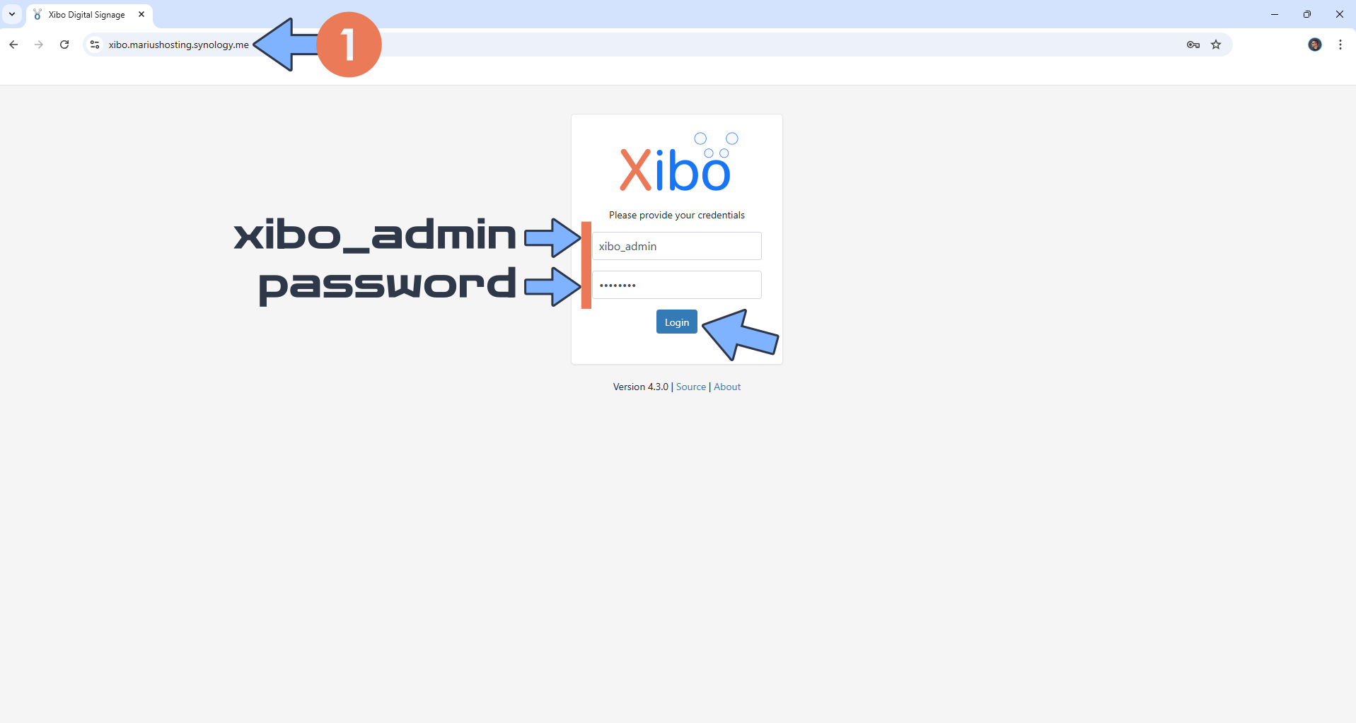 Xibo Synology NAS Set up 14 new 2028