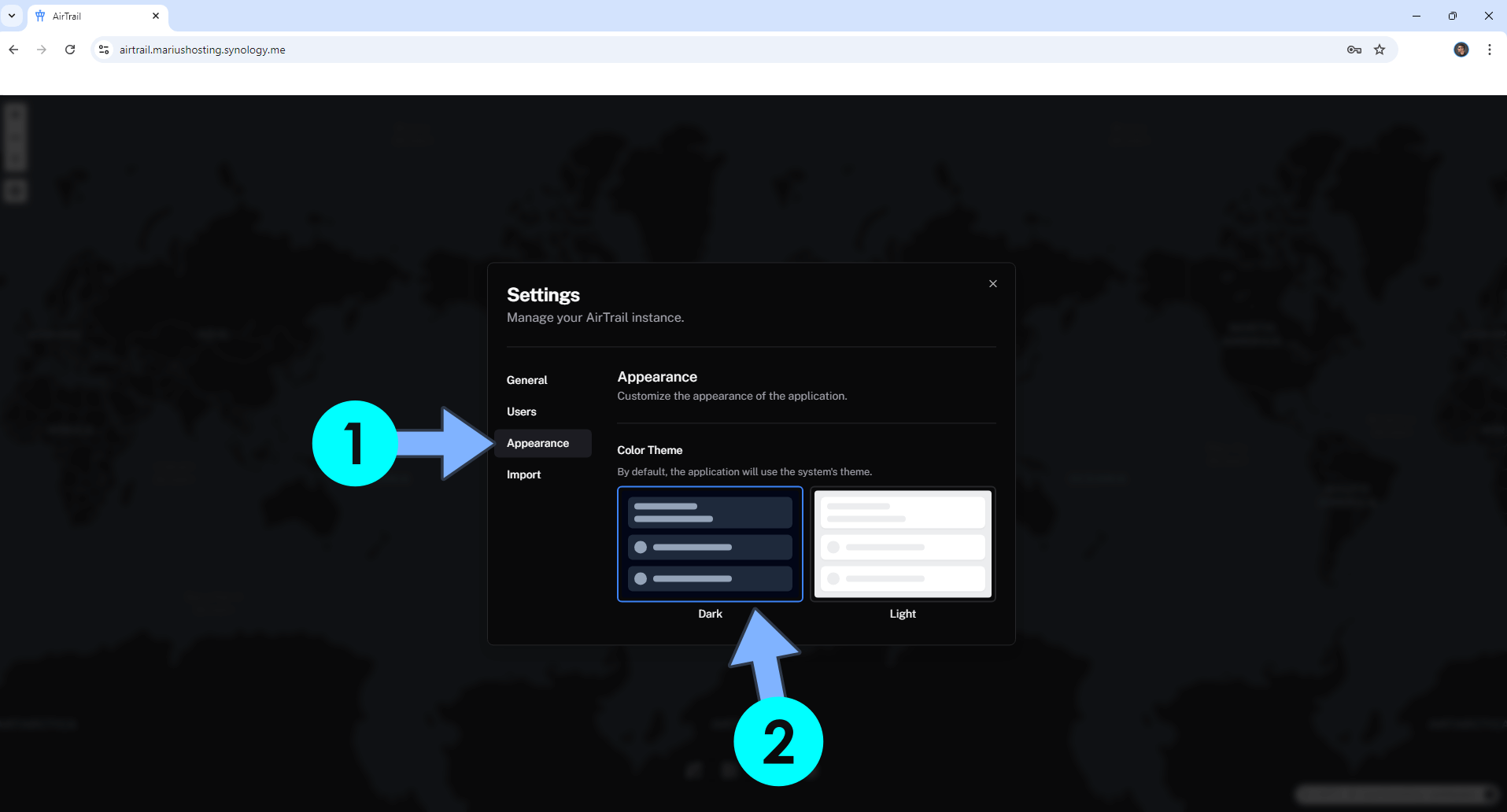 AirTrail Synology NAS Set up 12