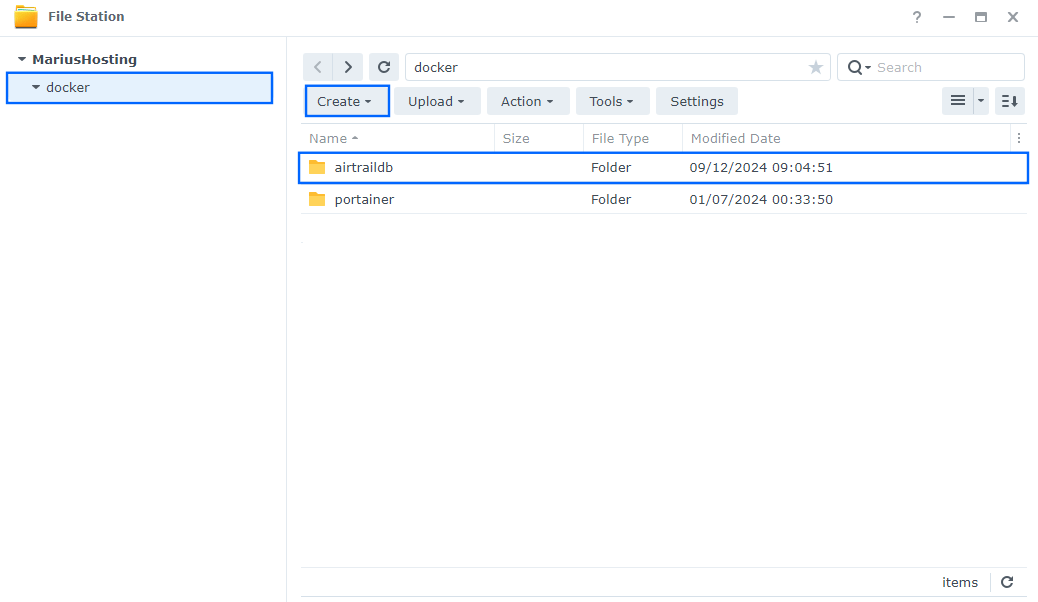 AirTrail Synology NAS Set up 6