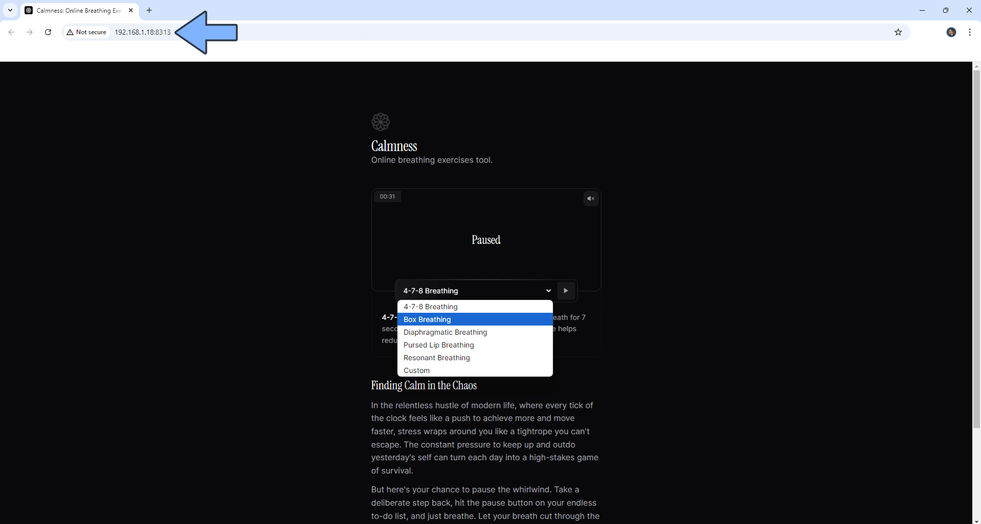 Calmness Synology NAS Set up 4