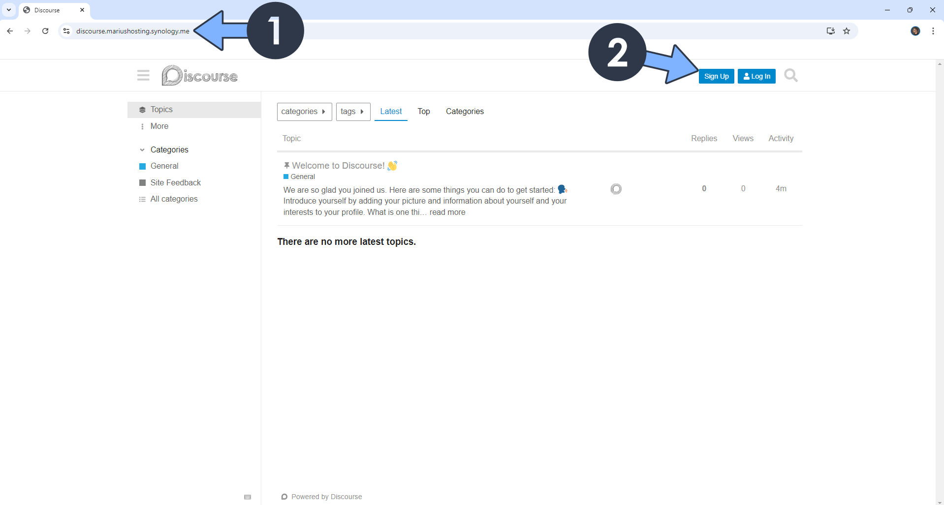 Discourse Synology NAS Set up 16