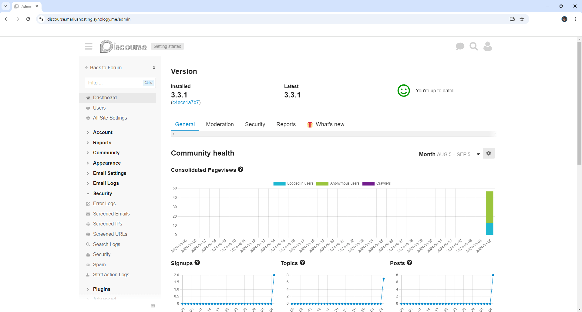 Discourse Synology NAS Set up 20