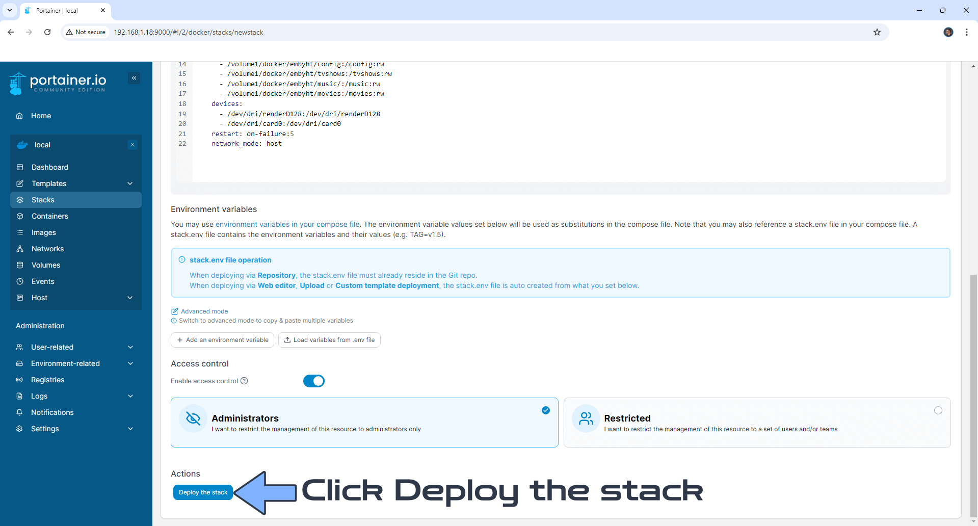 Emby Hardware Transcoding Synology NAS Set up 4