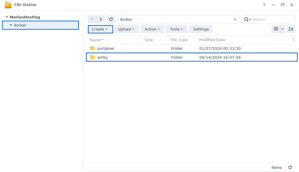 Emby Synology NAS Set up 1