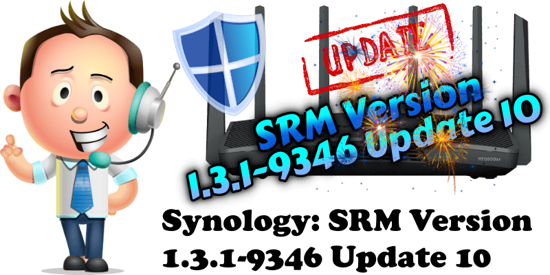 Synology SRM Version 1.3.1-9346 Update 10