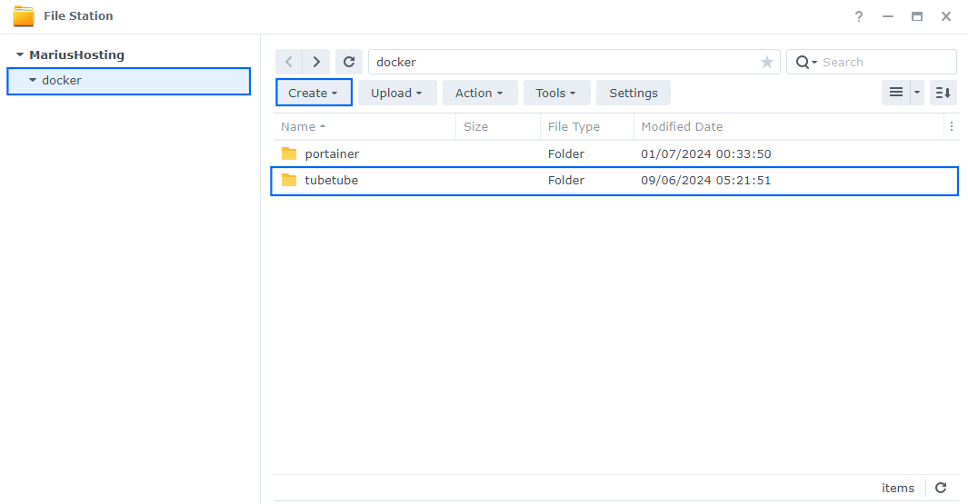 TubeTube Synology NAS Set up 1