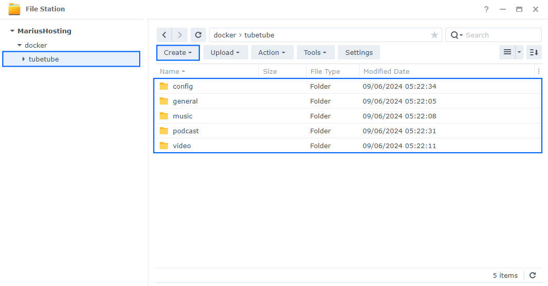 TubeTube Synology NAS Set up 2