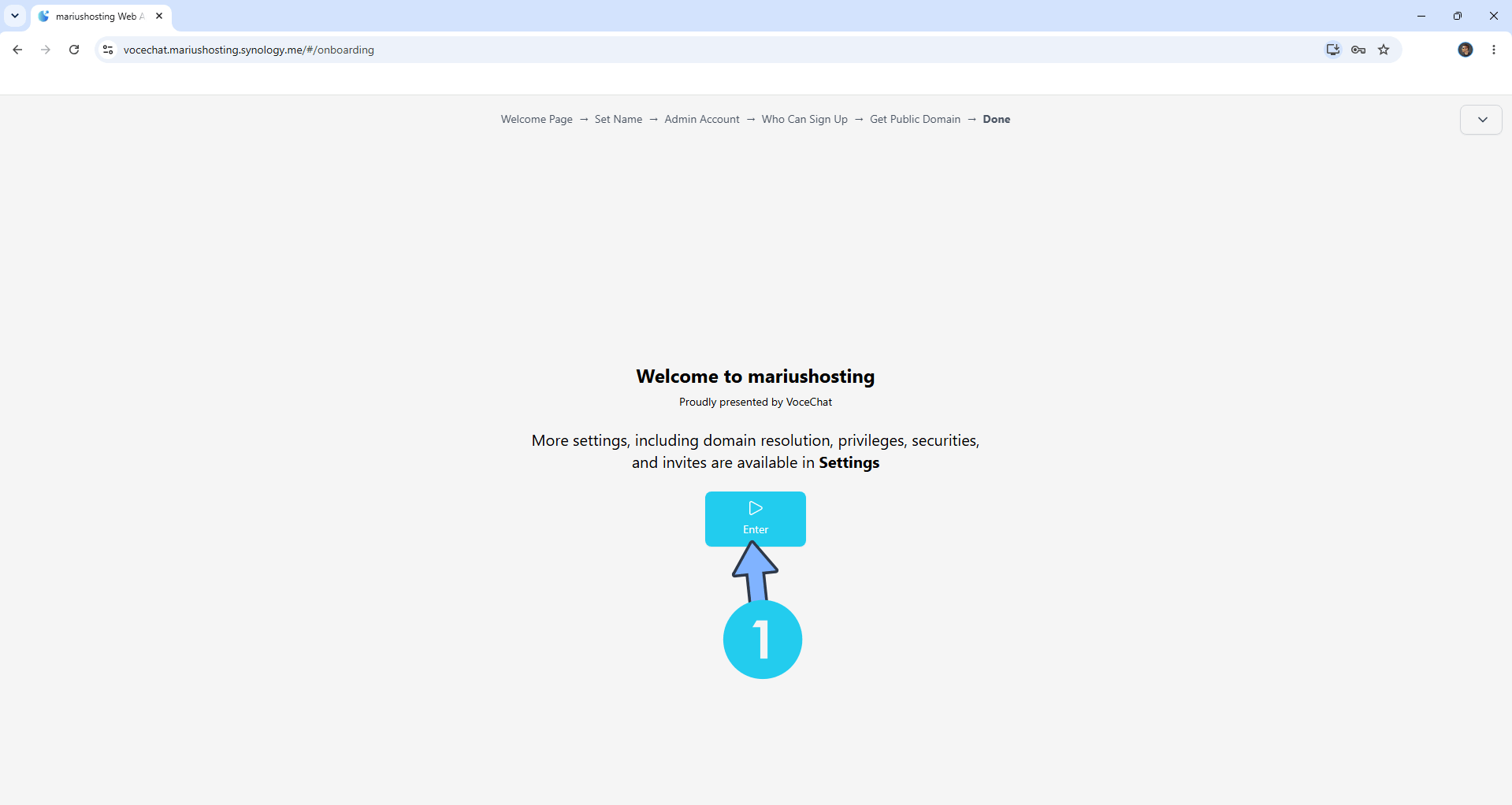 VoceChat Synology NAS Set up 10 new 2027