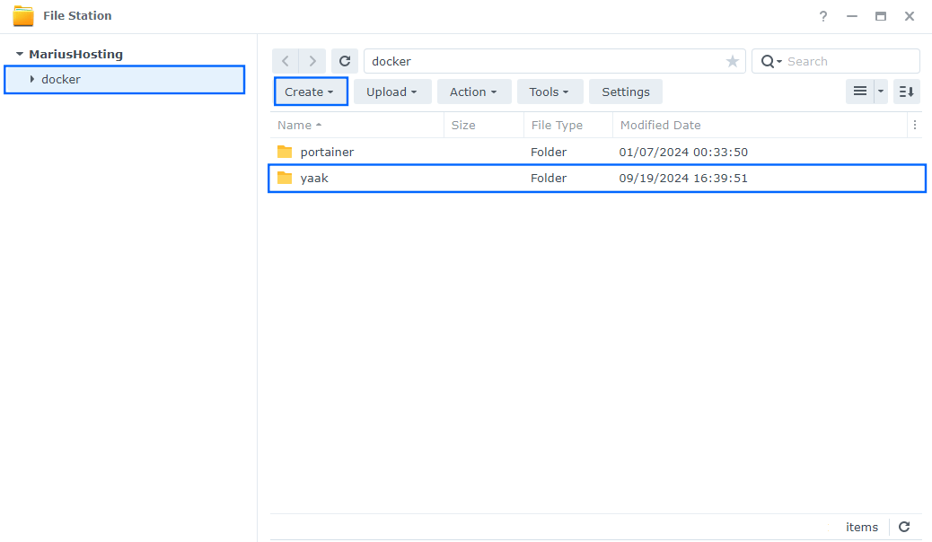 Yaak Synology NAS Set up 1