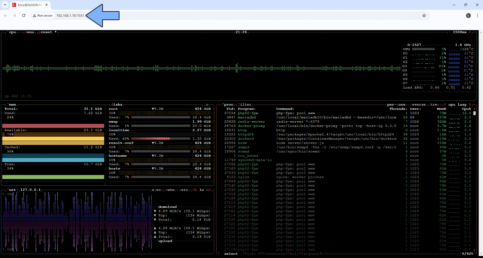 BTOP++ Synology NAS Set up 4