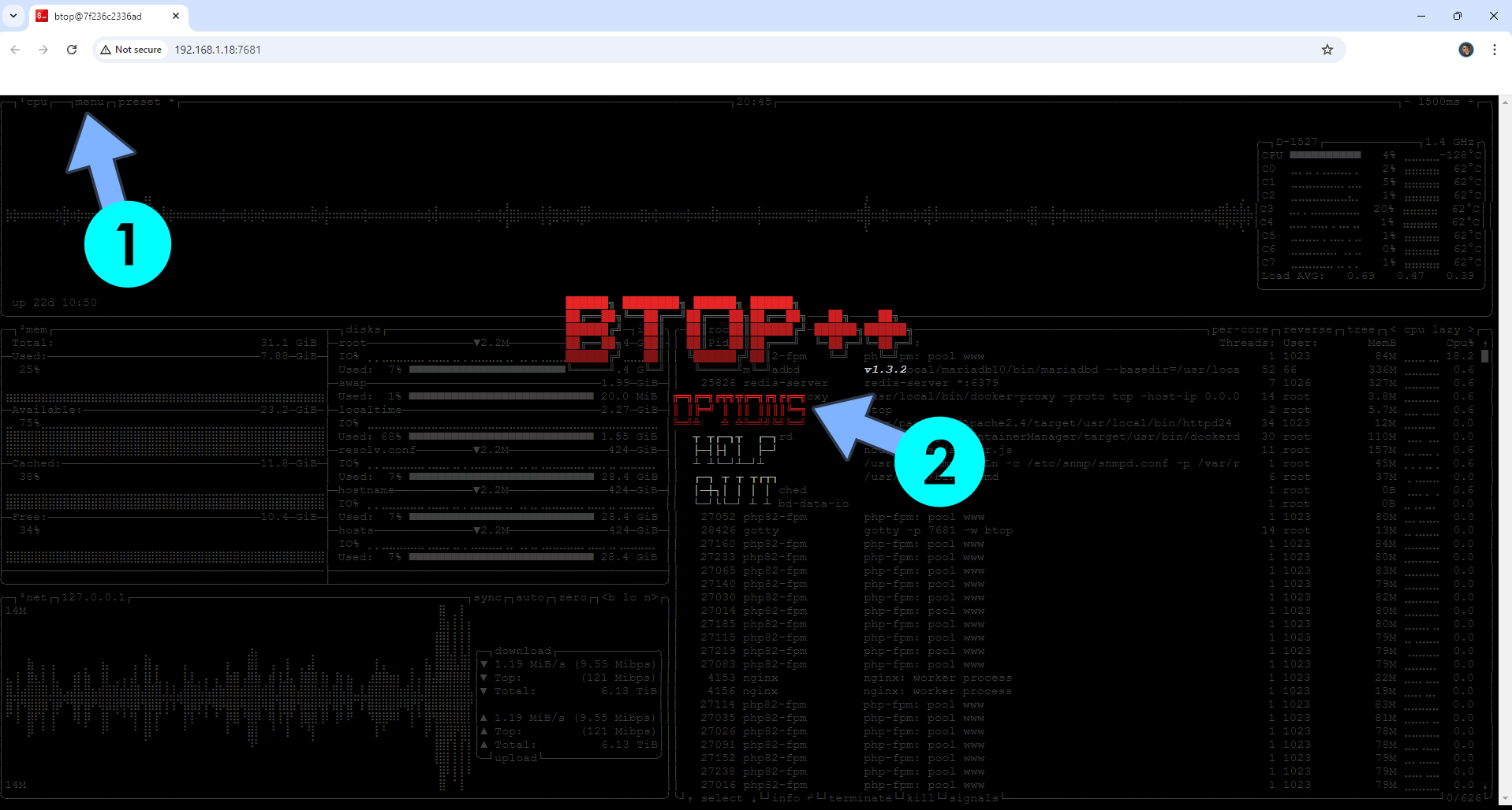 BTOP++ Synology NAS Set up 5