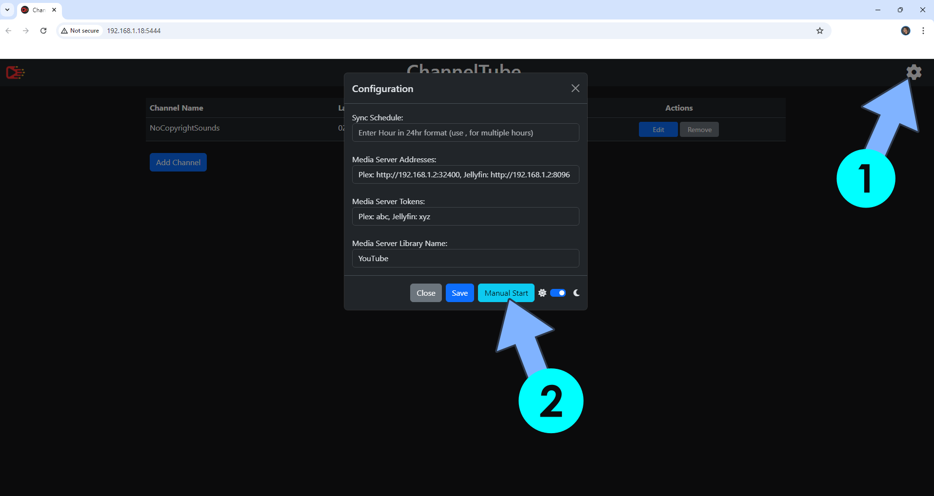 ChannelTube Synology NAS Set up 14