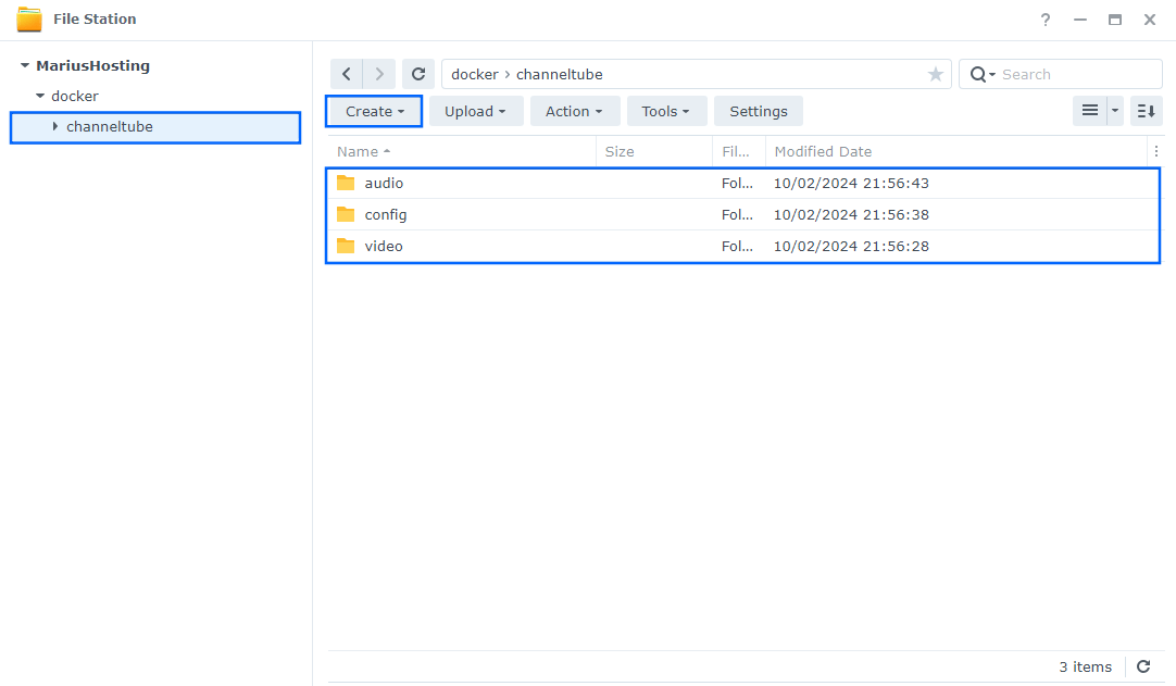 ChannelTube Synology NAS Set up 2