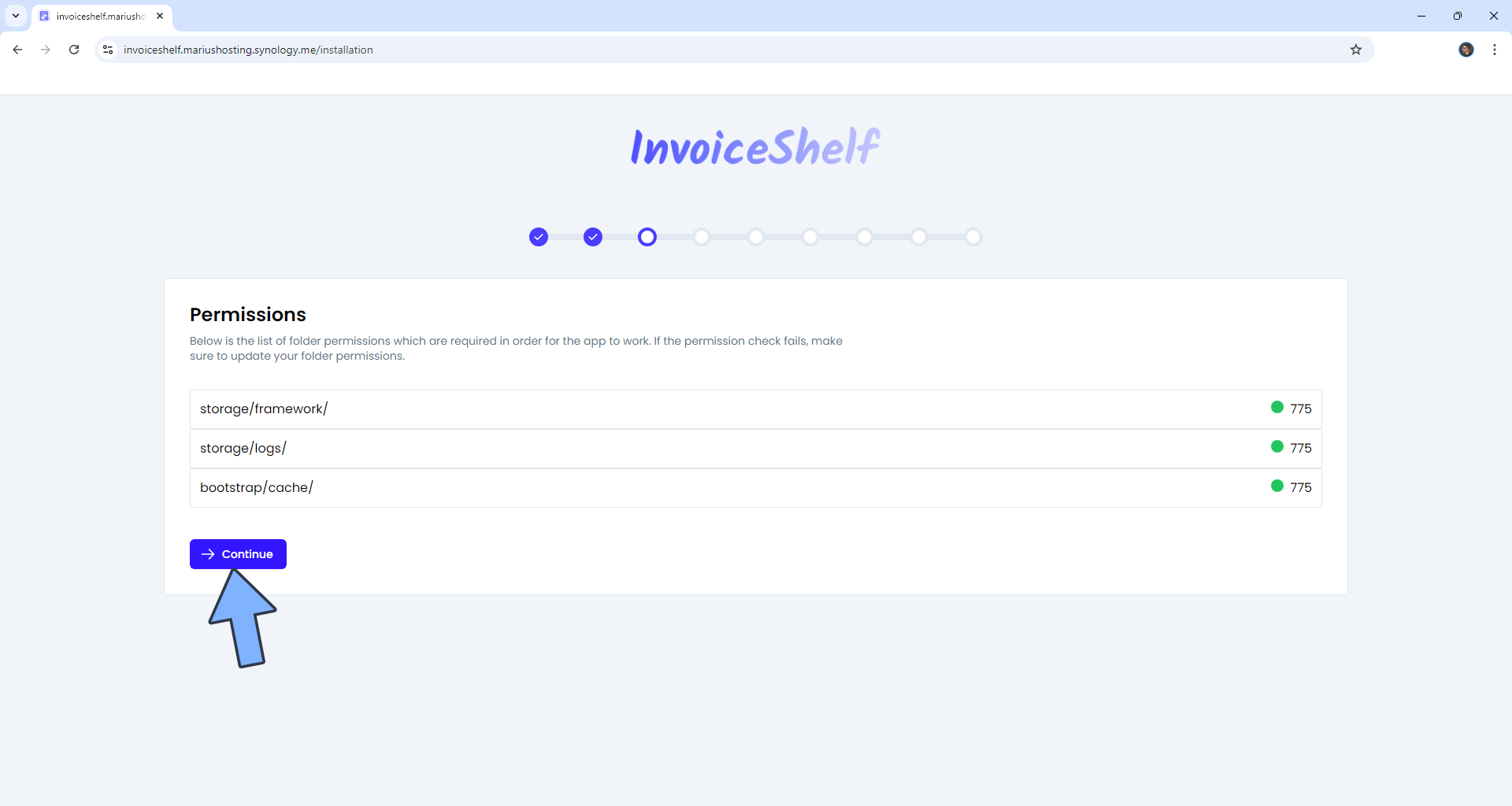 InvoiceShelf Synology NAS Set up 14