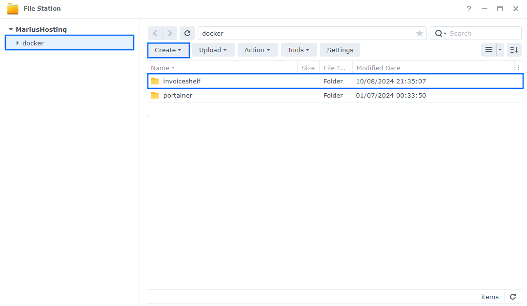 InvoiceShelf Synology NAS Set up 6