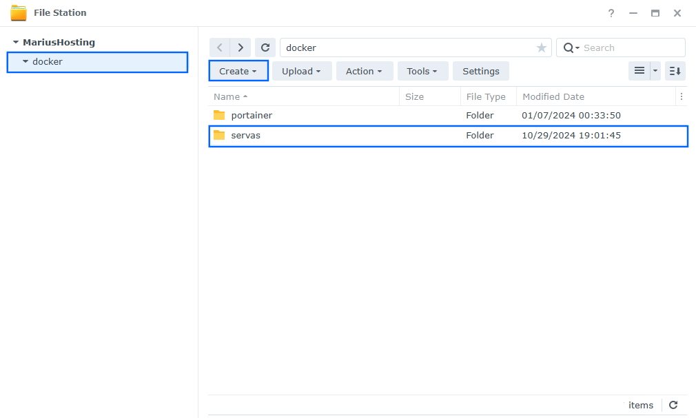 Servas Synology NAS Set up 6