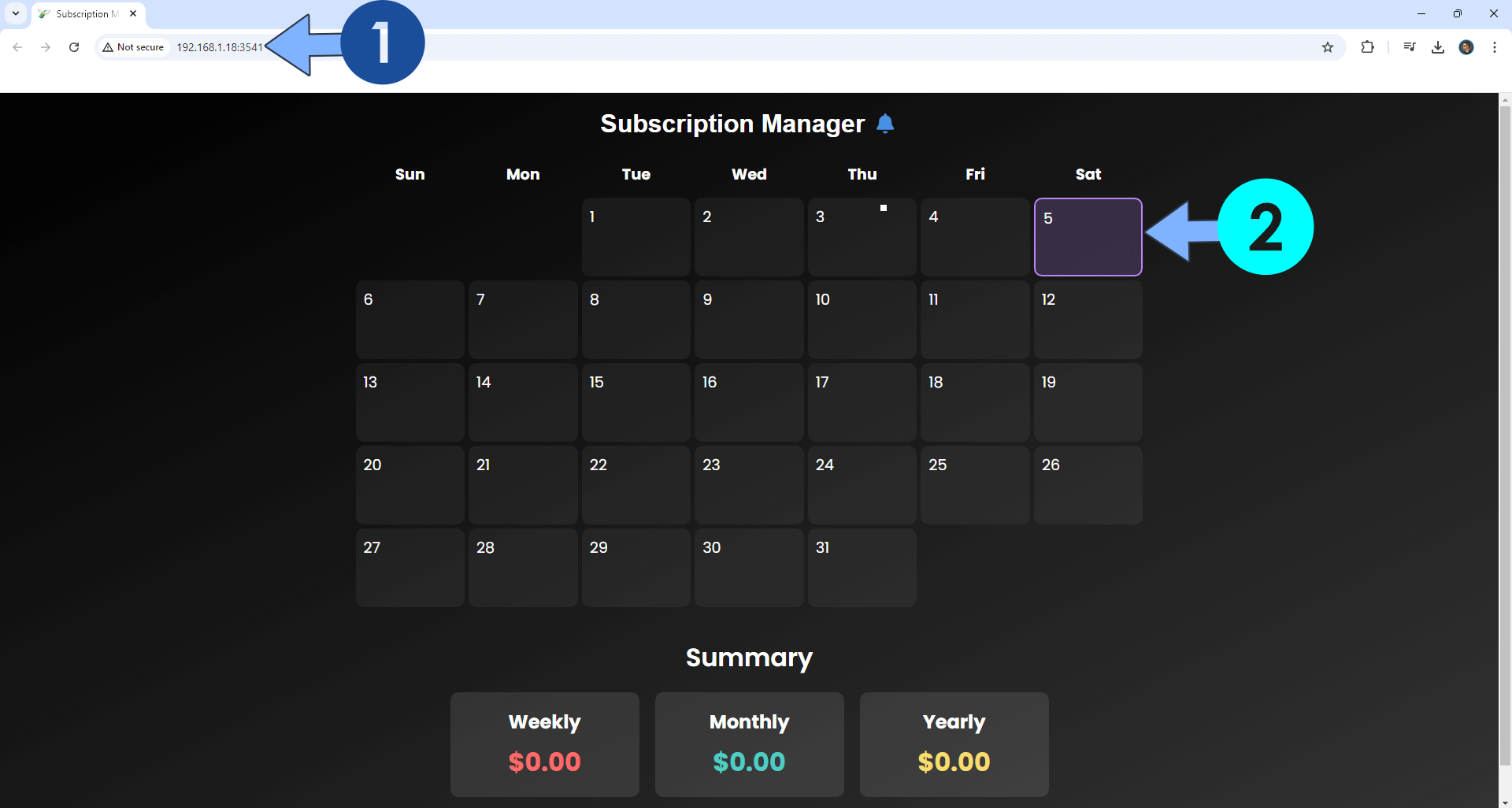 Subscription Manager Synology NAS Set up 6