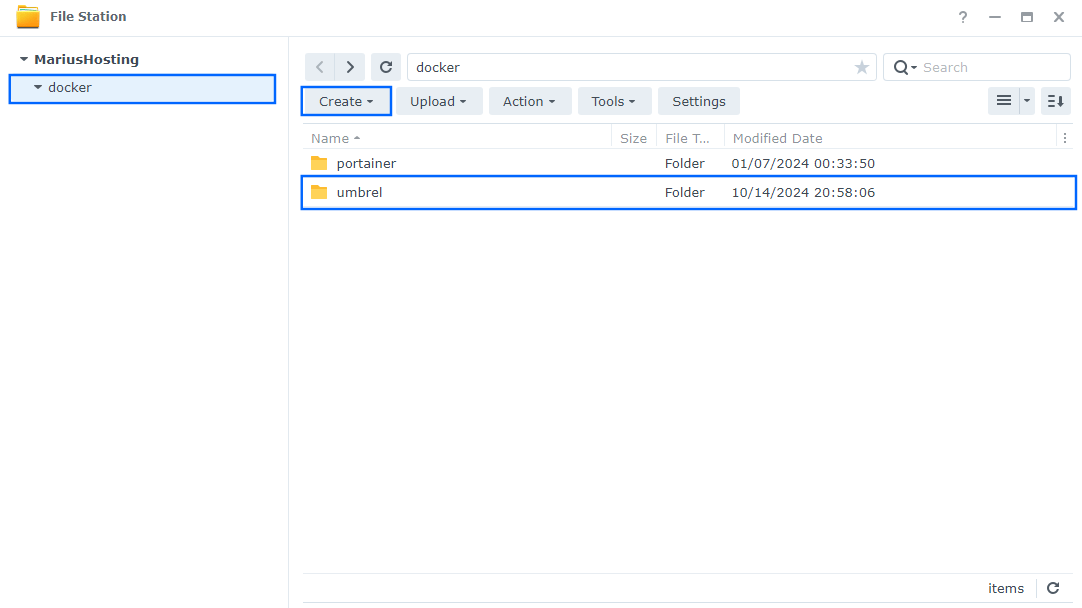 Umbrel OS Synology NAS Set up 1