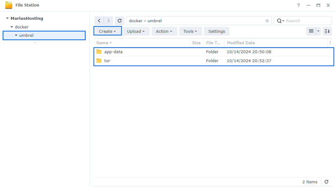 Umbrel OS Synology NAS Set up 2