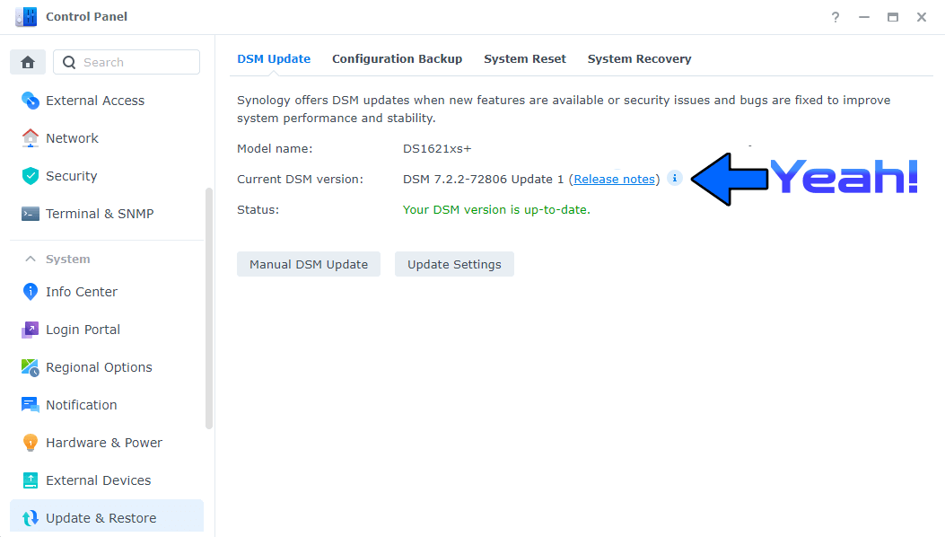 3 Synology DSM 7.2.2-72806 Update 1