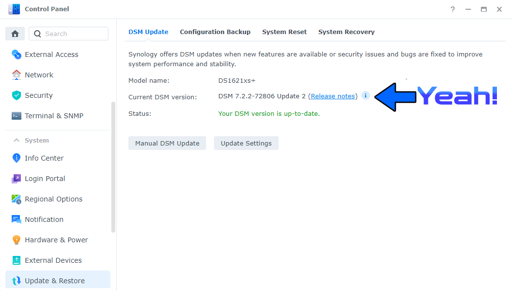 3 Synology DSM 7.2.2-72806 Update 2