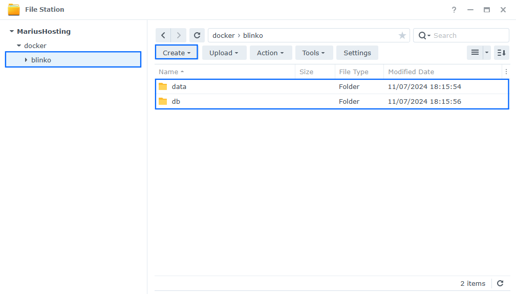 Blinko Synology NAS Set up 7