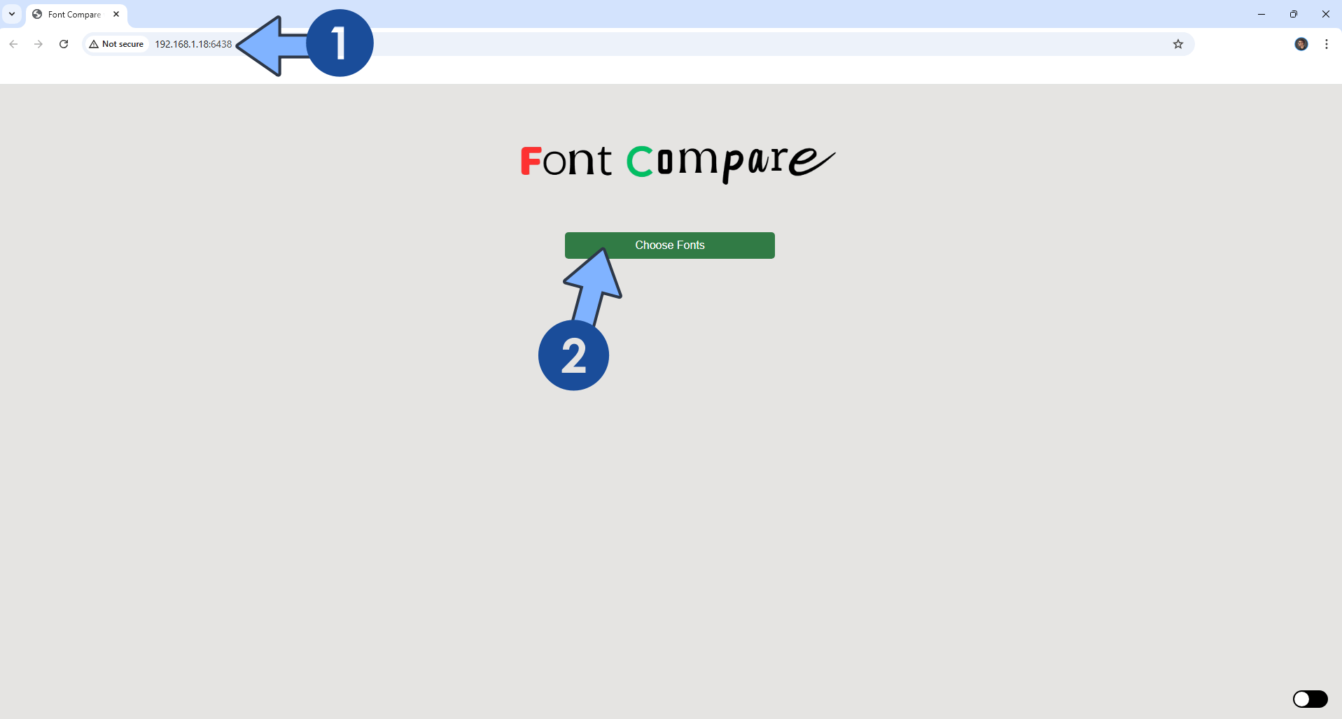 Fontcompare Synology NAS Set up 4