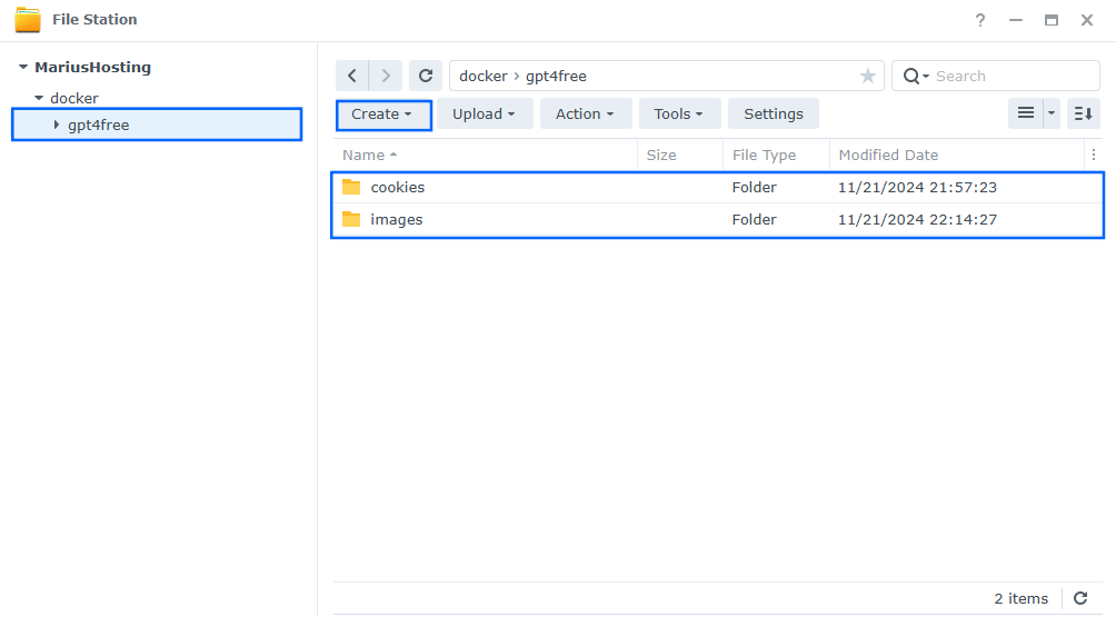 GPT4FREE Synology NAS Set up 2