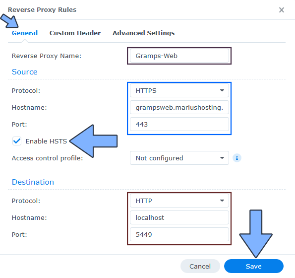 Gramps Web Synology NAS Set up 3