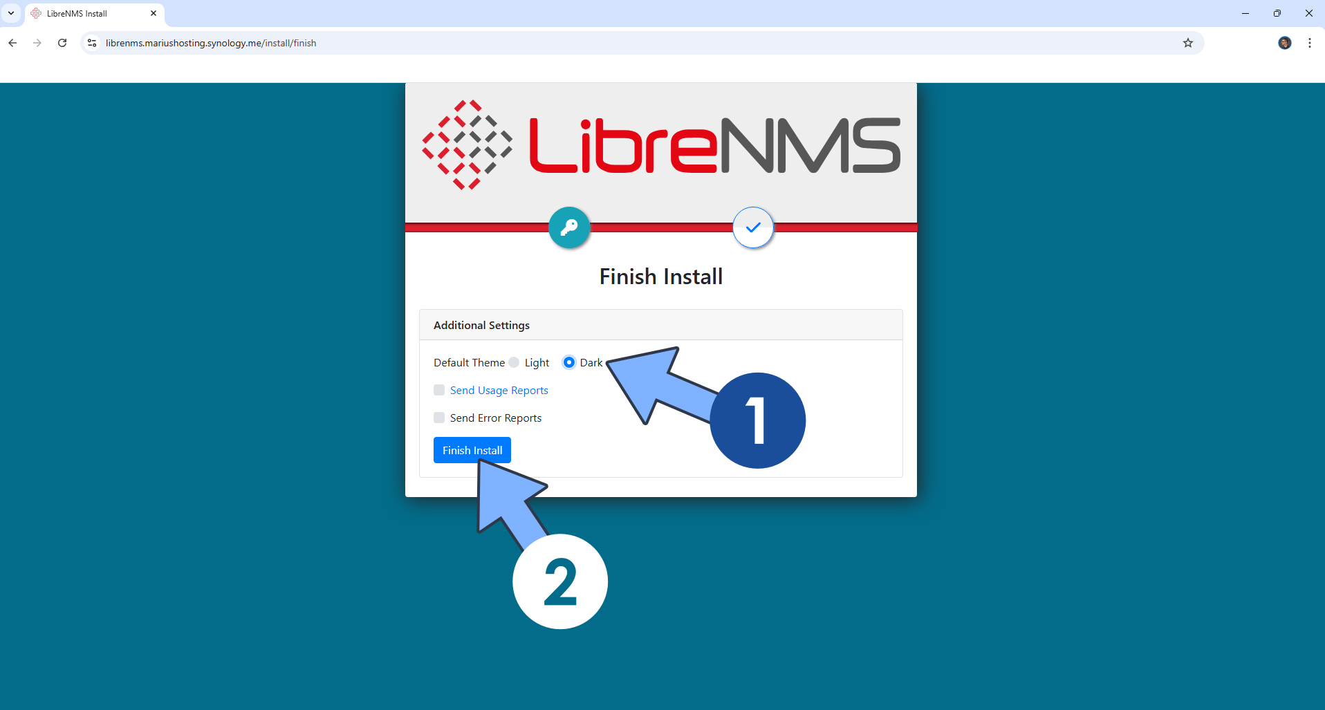 LibreNMS Synology NAS Set up 13