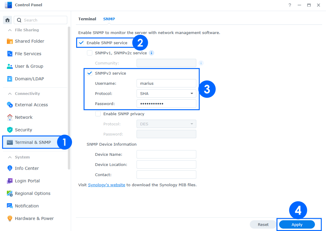 LibreNMS Synology SNMP 1