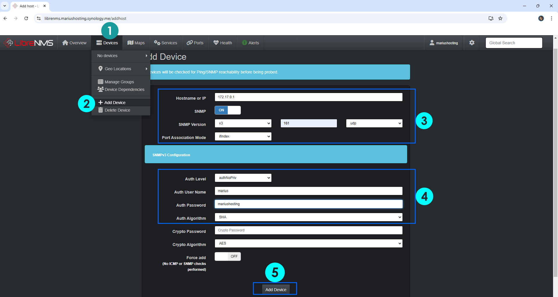 LibreNMS Synology SNMP 2