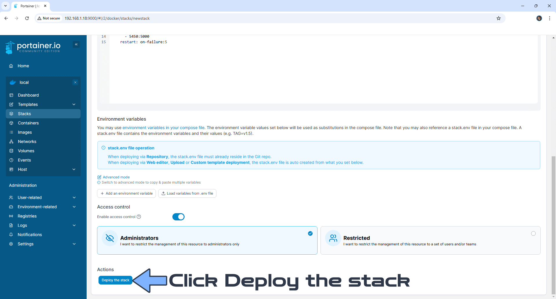 Monkeytype Synology NAS Set up 2