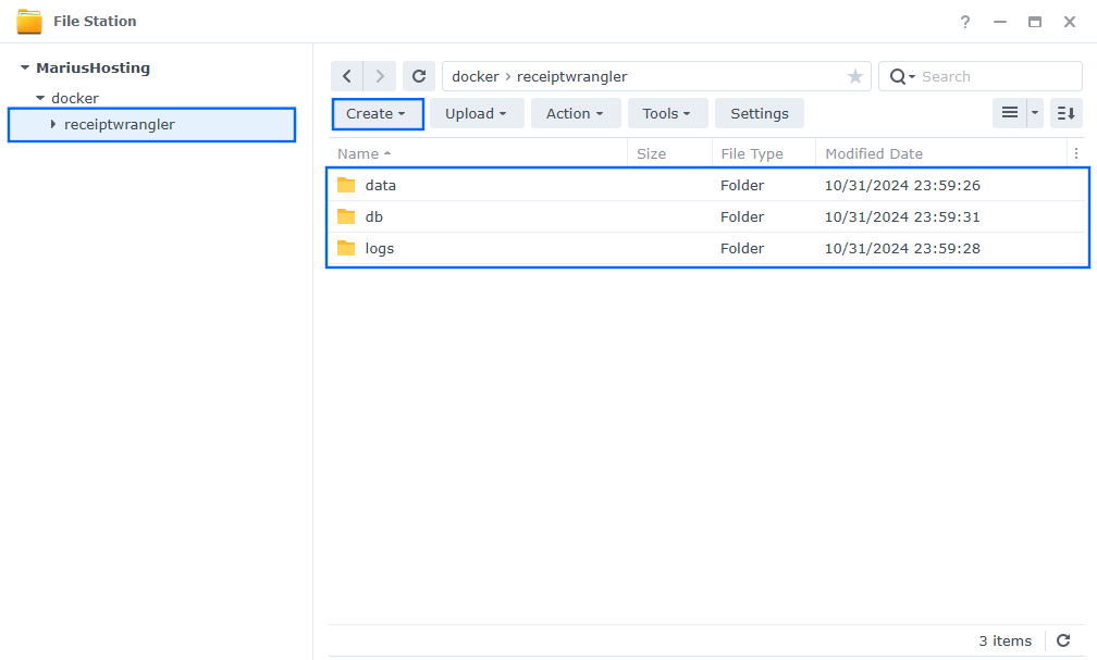 Receipt Wrangler Synology NAS Set up 2