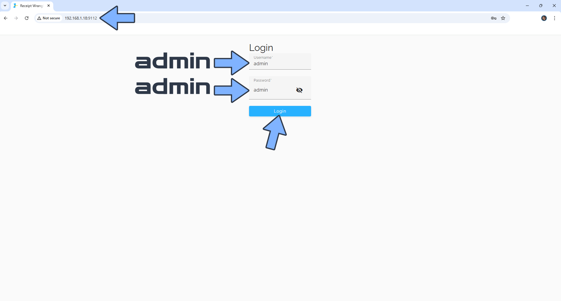 Receipt Wrangler Synology NAS Set up 6