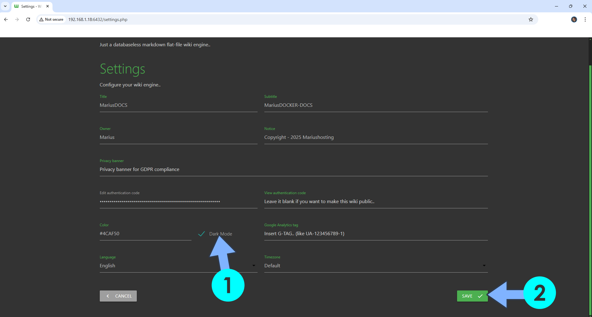 WikiDocs Synology NAS Set up 12