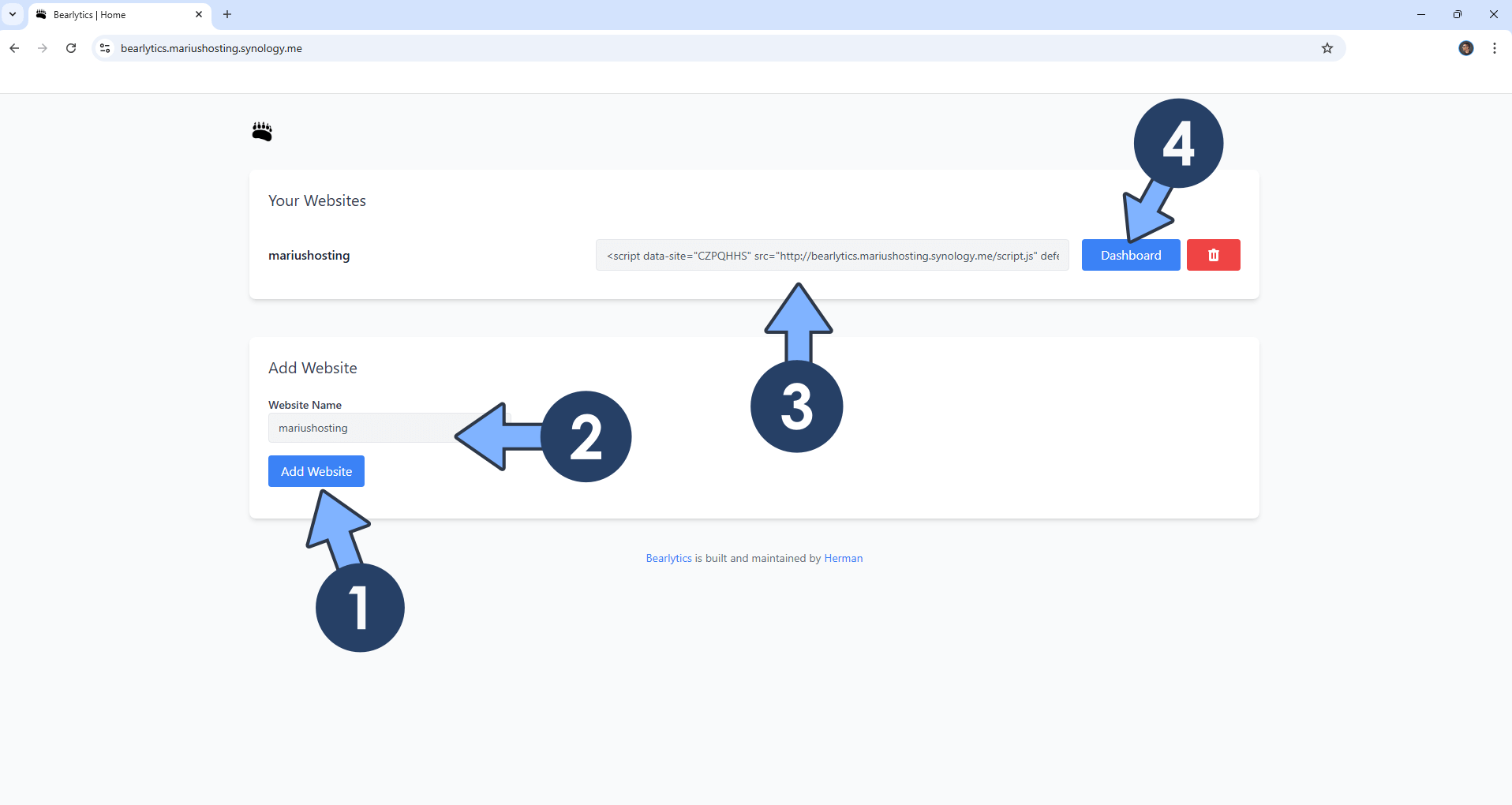 Bearlytics Synology NAS Set up 11